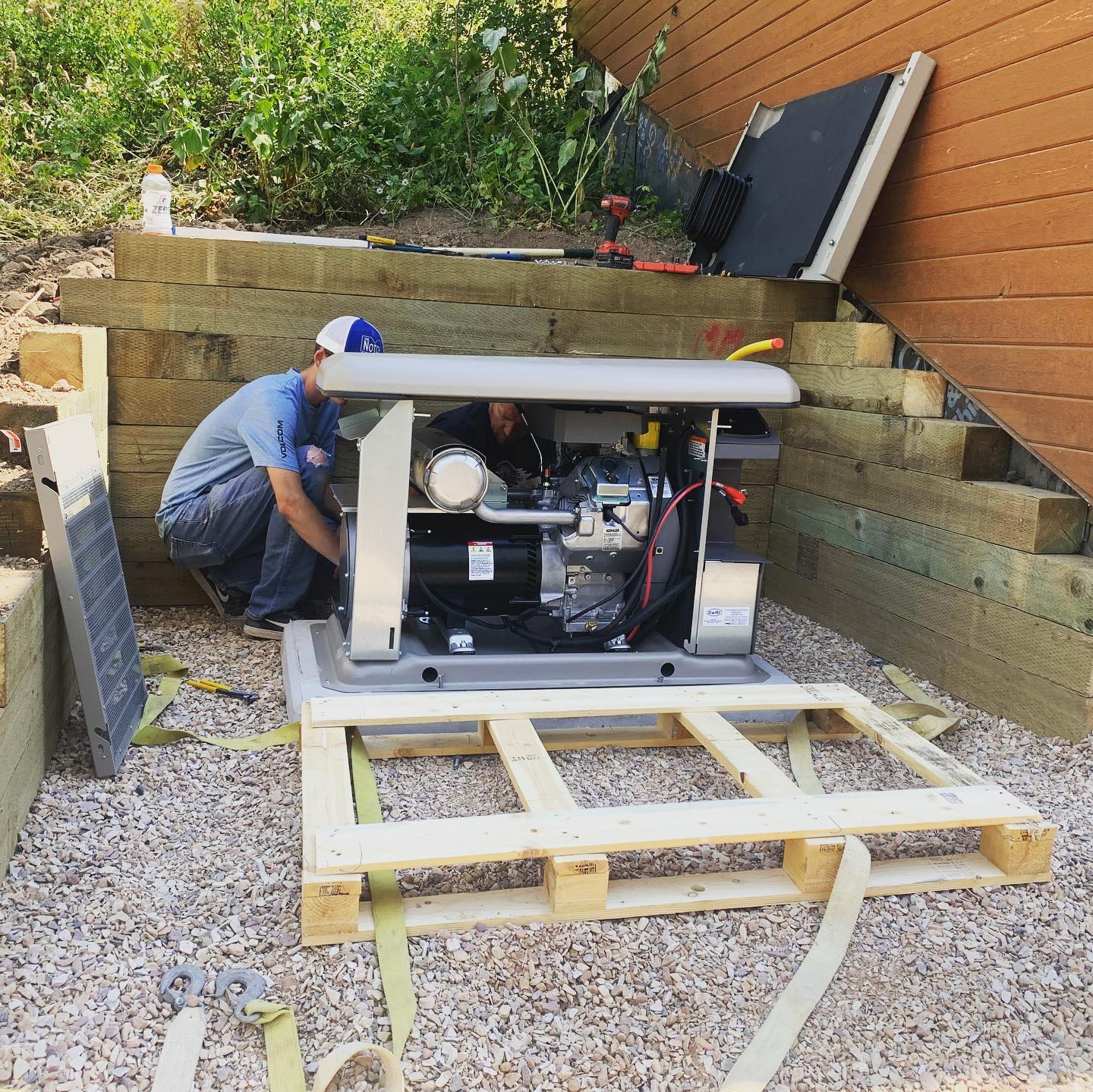 Installing a generator for home lighting